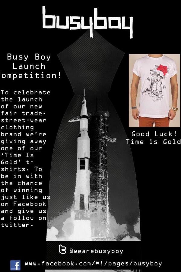 wearebusyboy's tweet photo. To be in for a chance to win our 'Time is Gold' tee just like us on FB, retweet &amp; follow. Simple really! http://t.co/iYONKWOS6a