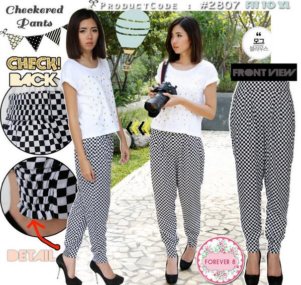 elstore_tweet's tweet image. Bottom 2807 bahan rayon idr 77K,mau?sms 082120687557 #kastaarrival #under80k #checkeredpants #kotak2 #forever8