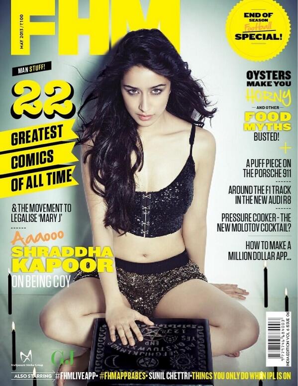 ShraddhaKapoor's tweet photo. Had too much fun shooting this with 1 of my fav photographers @RohanShrestha for @FHMIndia with @Nitasha22 styling http://t.co/CNBTpMNrV8