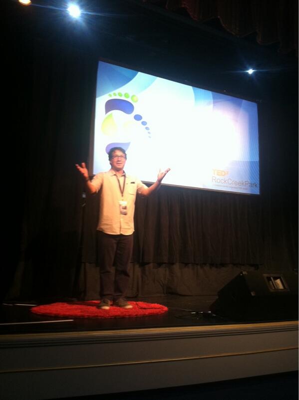findingjoemovie's tweet photo. Pat Solomon during his talk this morning @TEDxRCP #TEDxRCP "Follow Your Bliss" http://t.co/sXpviVG7TO
