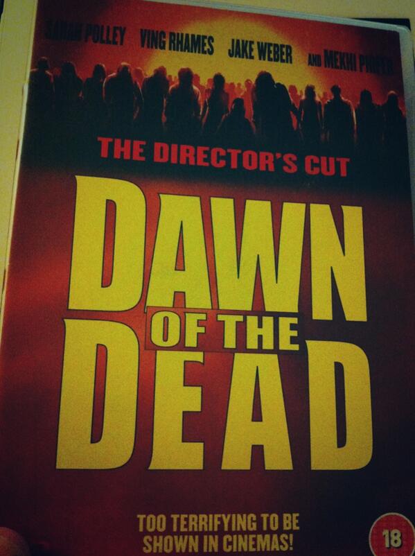 Random_Horror's tweet image. Following Res, I am in Zombie mode so Dawn of the Dead (Remake) is in full effect! #GoToMovie #RandomHorror