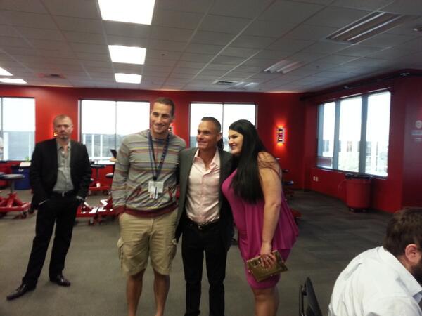 rickduggan's tweet image. Very cool. @HarringtonKevin from @SharkTankABC in the #swlv house. Going to pitch @PL8SEE in a bit. #vegastech