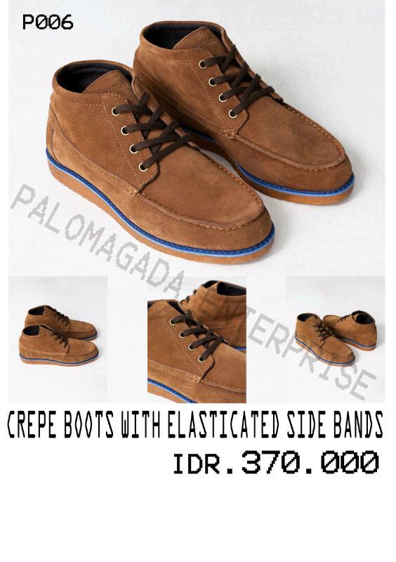 CREPE BOOTS WITH ELASTICATED SIDE BAND | IDR.370.000 #palomagada