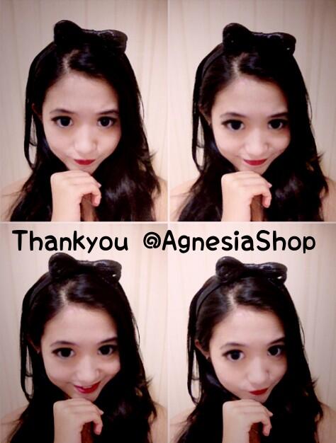 shelleyswet's tweet photo. Thankyou @AgnesiaShop bando pita nya lucuu bangett :3 unyu #endorse http://t.co/u40NVM0sza