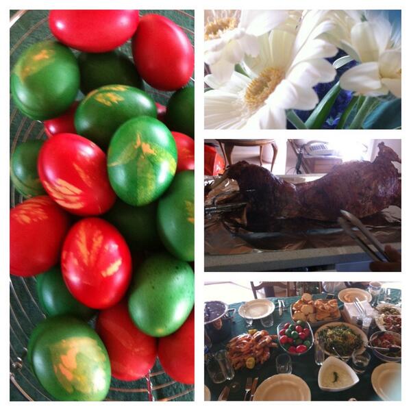 ElfredaBoutros's tweet image. Happy Greek Easter #2muchfood #family #colouredeggs