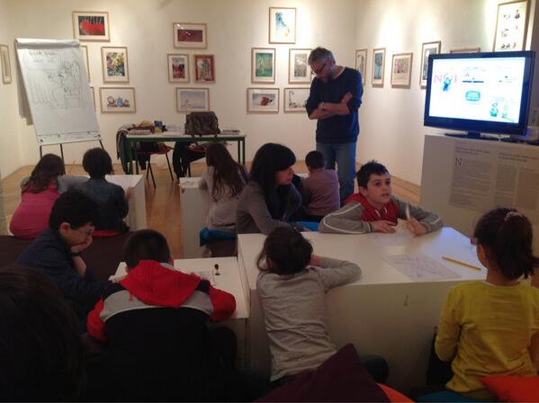pierademarca's tweet photo. Laboratorio con Giulio Laurenzi e EMERGENCY in Mostra Sarmede Le immagini della Fantasia http://t.co/MfZmr5vwlp