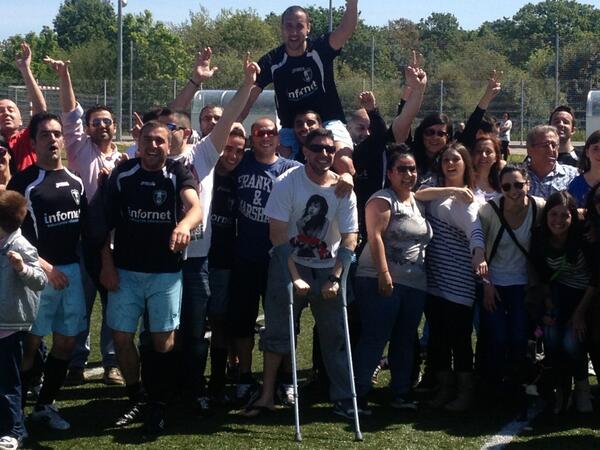 IBERICAEVENTS's tweet photo. ¡Infornet, campeón de la Liga Plata! Los del Natahoyo se han impuesto a Maigrán Mayconsa en la tanda de penaltis. http://t.co/9J1fncAr4A