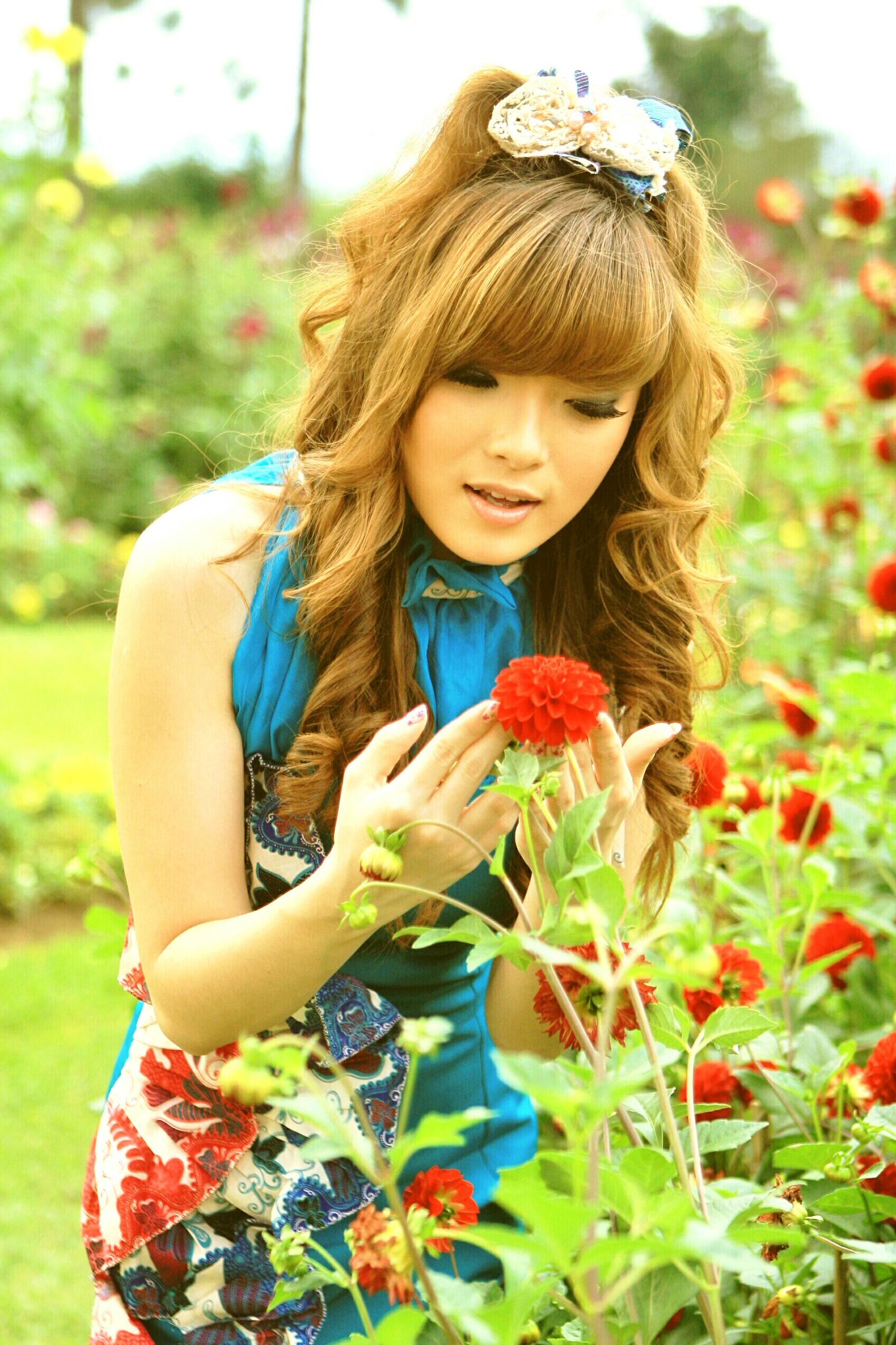 Photoshoot Cherrybelle di Album Diam Diam Suka (Taman