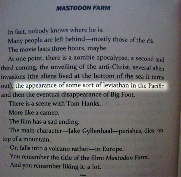 thefancymike's tweet photo. So I (pretty much) predicted the plot for PACIFIC RIFT in my 2012 novella MASTODON FARM. #pacificrift #mastodonfarm http://t.co/Sotg8U95sG