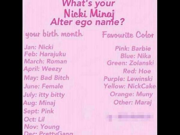 On Twitter Itty Bitty Barbie Kb Brown Pink Nika Rt Ayoomykee What S Ur Nicki Minaj Alter Ego Name Http T Co 8vowtvd5mf