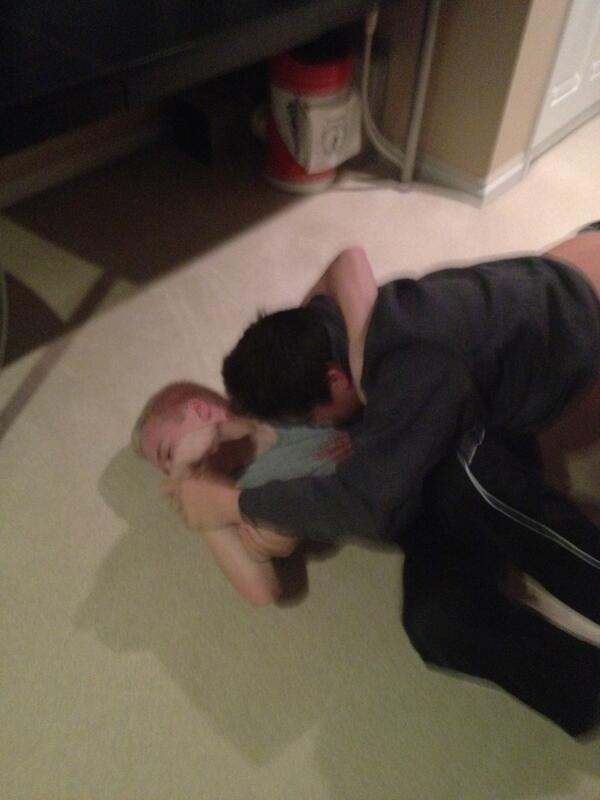 mistaahaze's tweet image. Excited for the annual reunited wrestling match between @tony_aguirre19 and #A-train #tonedef