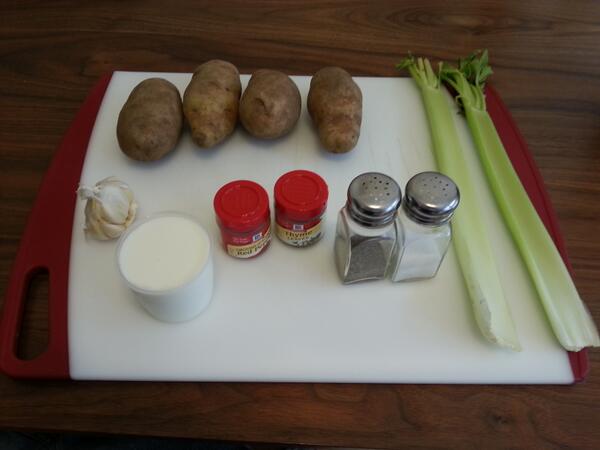 BeginnerCook's tweet photo. I've decided to try my hand at potato soup. This will be soup in about 45 minutes. How? Magic. That's how. http://t.co/9pPrLZ7npt