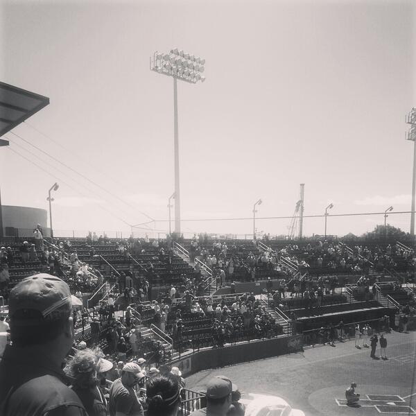 EncoreAcademy's tweet photo. Take me out to the baaaaall gaaaaame... #ENCORE students singing at the @GreenWaveBSB game! http://t.co/veRT3Zh6eD