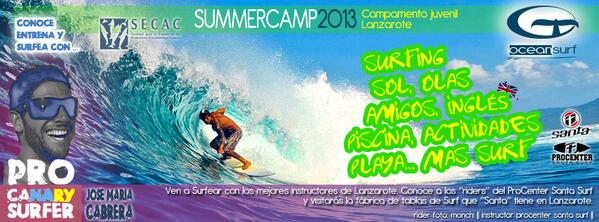 TheOceanSurf's tweet photo. Sorteamos dos plazas en el SummerCamp2013. 
Vamos, piensa, participa y ven a visitarnos!
http://t.co/kauW8n7vcF http://t.co/wsVySVArgA