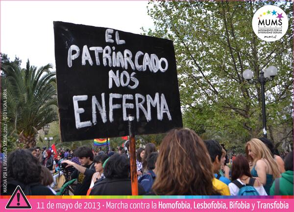 El próximo sabado 11 de Mayo Marchamos contra la Homofobia,14hr Pza Italia, convoca <a href="/MUMS_Chile/">MUMS 🇨🇱</a>
