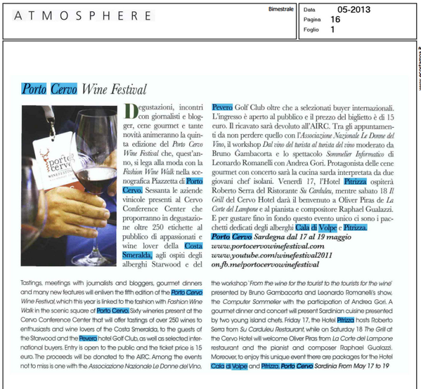 On Atmosphere #portocervo #winefestival #wine #costasmeralda #portocervowinefestival