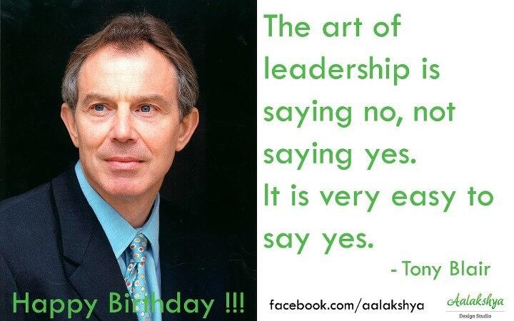   Happy Birthday Tony Blair !!! (6 May, 1953). img src:            