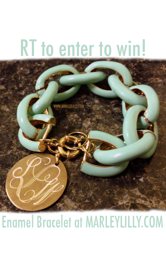 marleylilly's tweet photo. RT to win a #Monogrammed bracelet! Must FOLLOW @MarleyLilly to win! Winner announced 5/9/13 @ 5PM! #giveaway http://t.co/gBA7nCQCVz