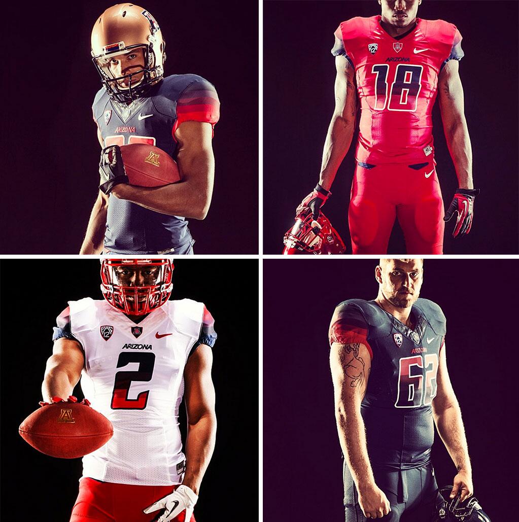 university of arizona football uniforms