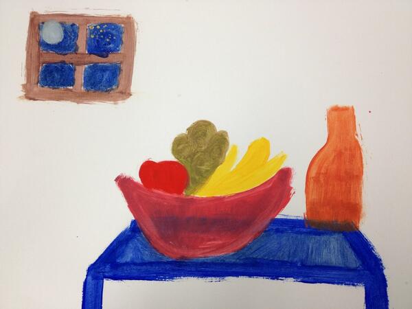 MirzaMary's tweet photo. Still-live painting with the grade 4s on placement! Not a bad effort I think! #visarts13 http://t.co/uW77fSLxtu