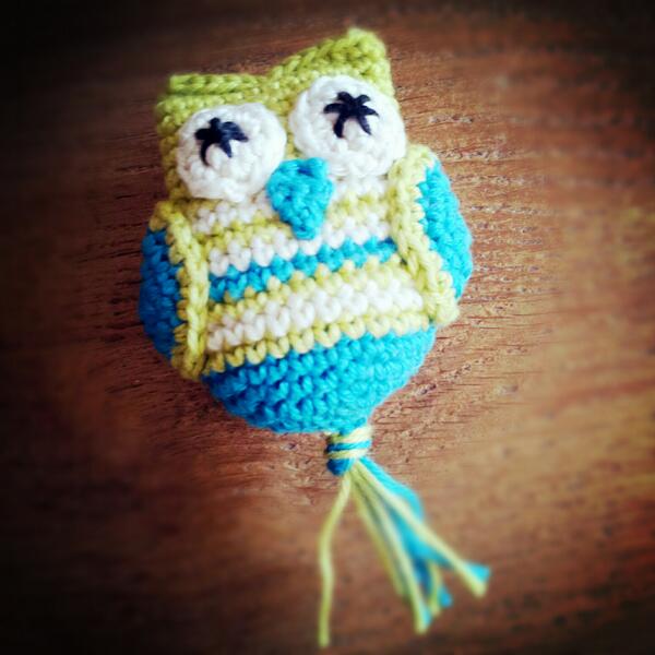 PrinsDesign's tweet image. Cute little #owl #keychain #sleutelhanger