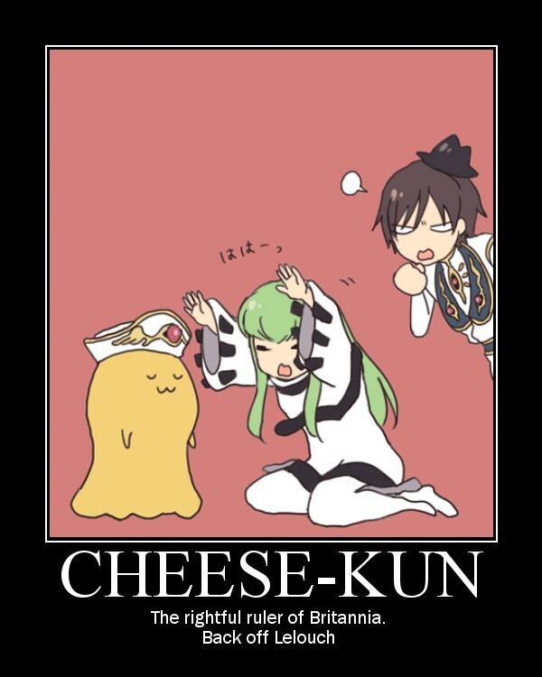 CC_CodeGeass_'s tweet image. Eso ya se sabía. Cheese-kun es el mejor~