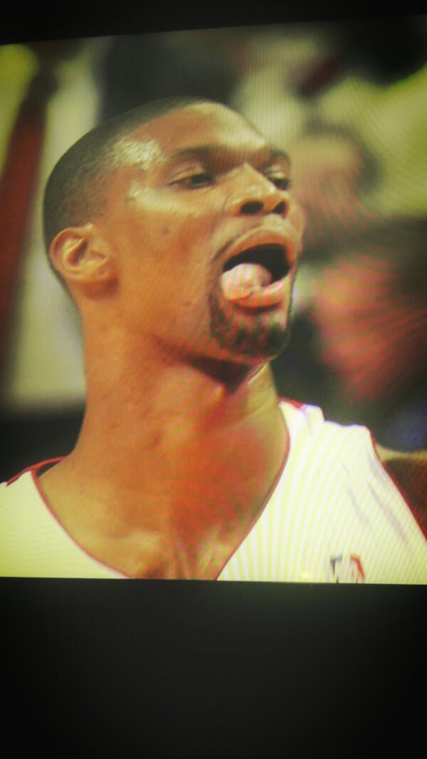 ImYoungWorld's tweet photo. Bosh really gotta chill! http://t.co/0gvPekCTiT