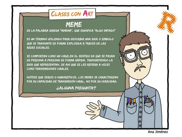 EnredeseSD's tweet photo. Feliz martes! Vuelve Art con los "memes". Un fenómeno tan reciente como curioso! http://t.co/vw3JuTrxXl