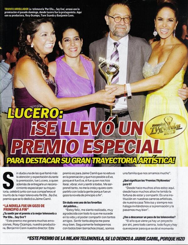 '@lunfer4ever: 'Triunfo ARROLLADOR' d @XEllaSoyEva @RosyOcampo @tiare_scanda #BenjaminCann @LuceroMexico   '/ Yeah