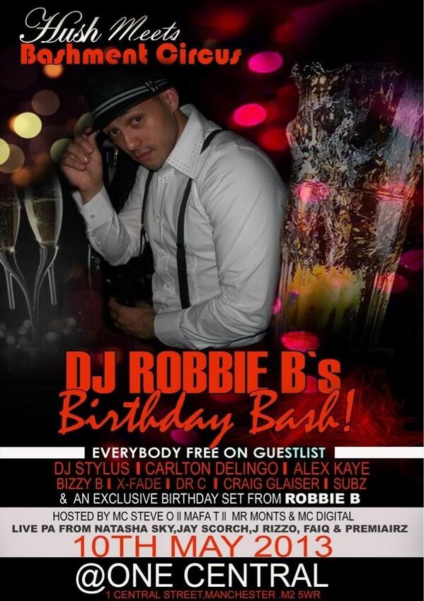 HUSHOneCentral's tweet photo. THIS FRIDAY @DjStylusUk @Carlton_Delingo @iamdjxfade &amp; @SubzMusic Are Goin HARD for @Dj_RobbieB's Bash!!! http://t.co/Qnszyc0AsM