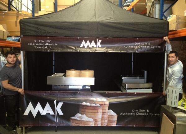 MakRestaurantD6's tweet photo. Nearly there now. We're appearing at Waterways tomorrow (Grand Canal) #makatmarkets #dimsumtogo http://t.co/gZ5ElS4v7Z