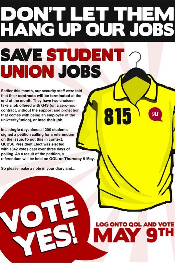 ChrisHazzardSF's tweet image. Save Student Union Jobs - Vote Yes on Thursday!! #NoOutsourcing