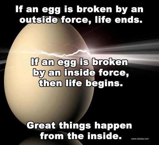 Great Things happen from the inside!