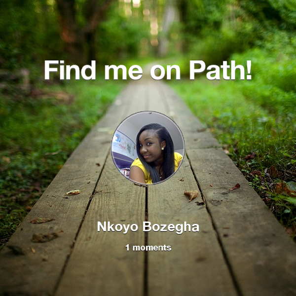 nkay27's tweet photo. Find me on #Path now! Go to: http://t.co/pBoVJmEA6t! #thepersonalnetwork http://t.co/aUzRhPU90E