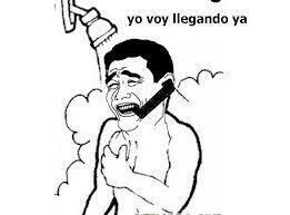 -¿Te falta mucho? +Que va, estoy llegando