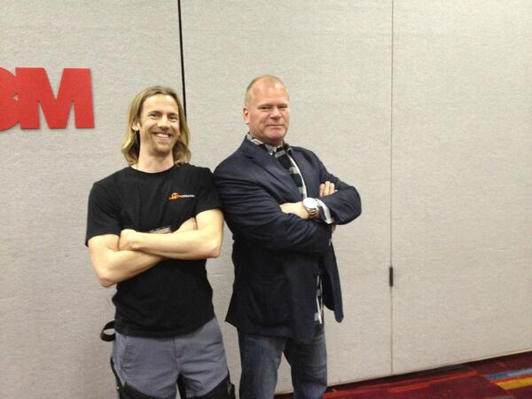 Chill'n with the legendary Mike Holmes <a href="/Make_It_Right/">Mike Holmes</a> &amp; <a href="/3MNews/">MHD Mamoun Malas</a> #nhshow