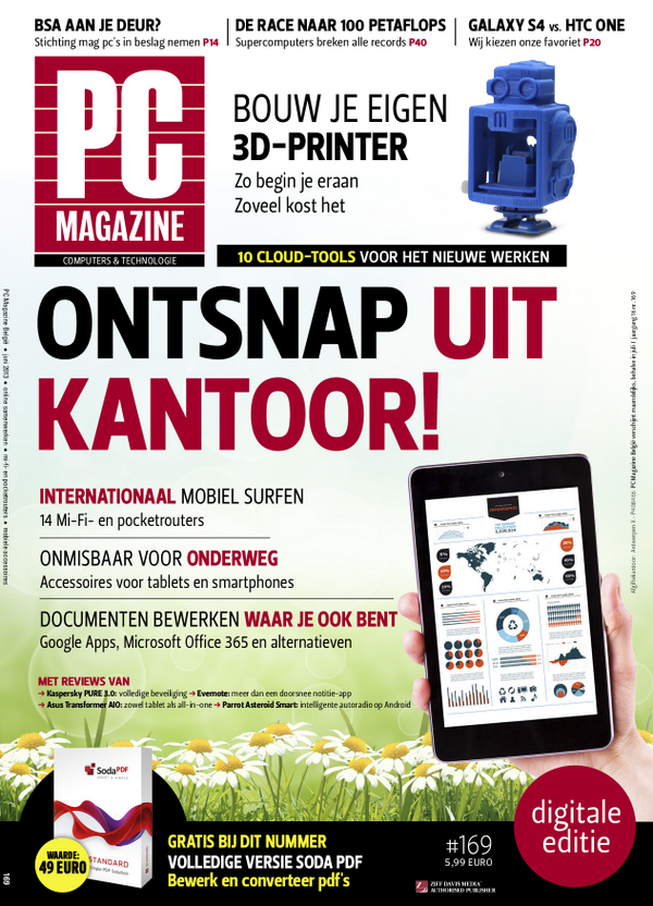 BrunaTablisto's tweet image. De nieuwe #PCmagazine is nu verkrijgbaar! Over internationaal mobiel surfen, en het bouwen van je eigen 3D-printer.