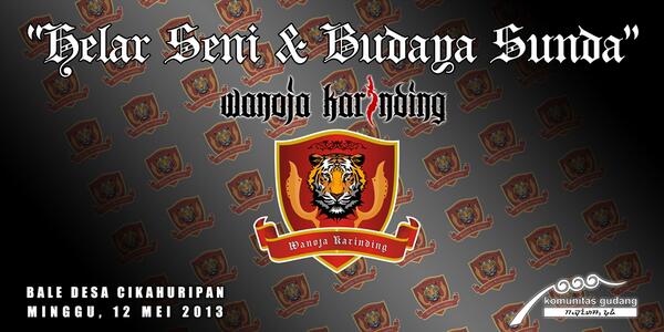 Saeutik Mahi Loba Nyesa.
di haturan linggih,dina raraga Helar Seni &amp; Budaya..
sakanteunan Milangkala WANOJA KARINDING