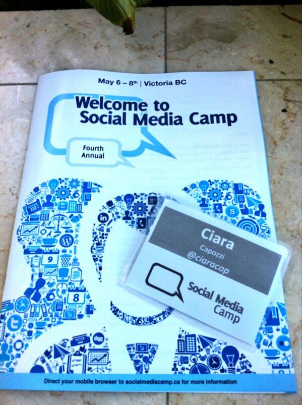 ciarapach's tweet image. Social Media Camp day one! Here we go... @kristinelee8 @LindsayMyron @eclipsecreative #smcamp
