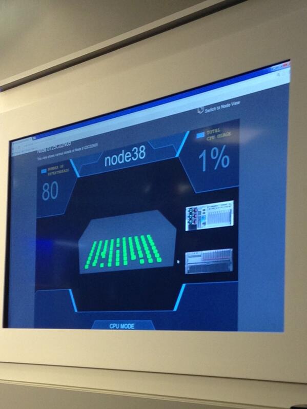 applebyj's tweet image. Closer view of #saphana #cloudframe node grid view #simplyhana
