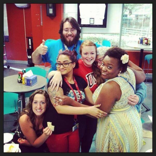 ZapposCulture's tweet image. Spreading the love with a group hug!! #zapposinstachallenge #zappos #corevalue7 #grouphug #eyezapp @eyezapp by ma...