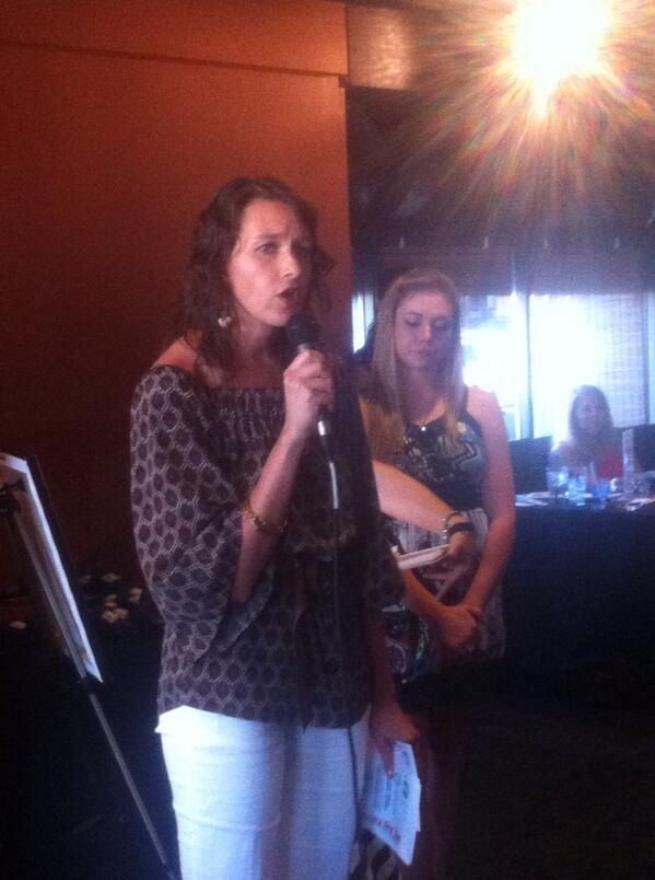 austinwoman's tweet image. Julia Cuba from @genaustin doing her thing! #maylaunch