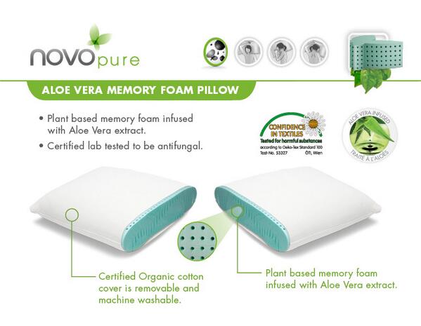 SOutlets's tweet photo. Come down this week and get a NovoPure Italian Aloe Vera Memory Foam Pillow to help you sleep better at night! http://t.co/aSlTAdUbUq
