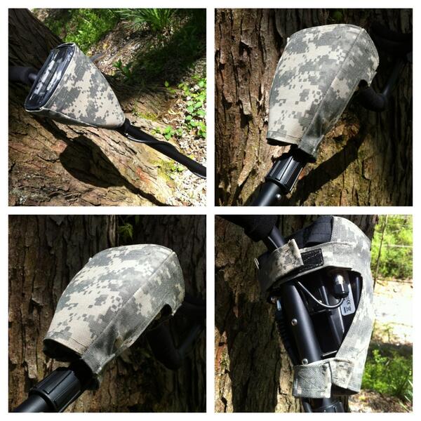 ResearchRecover's tweet image. Finished sewing some awesome covers for the #garrett #atpro!  I'm loving this new Cordura digital camo one!