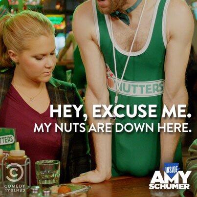 comedycentral on X: Hey, excuse me. My nuts are down here. Hey, I'm  Amber, welcome to O'Nutters. #InsideAmy  / X