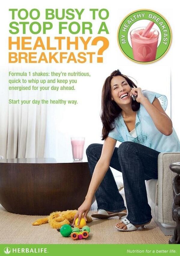 To busy to stop for a healthy breakfast? Try a #Formula1shake #Herbalife #CoreNutrition #PSN