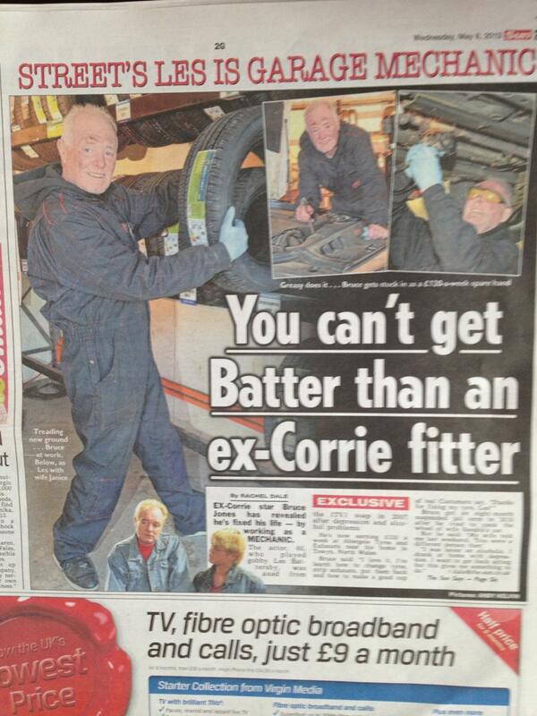 BruceJonesOfcl's tweet photo. My piece in today's SUN.  Thanks Rachel Dale !! Nice piece. http://t.co/fBBz7f4c4l