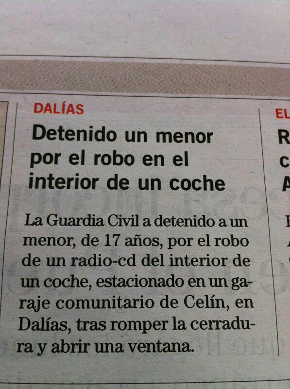 rubenkchi's tweet photo. Hasta en los periódicos sale mi robo!!! http://t.co/WJGIT0QGrg