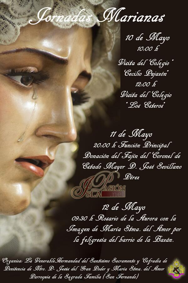 <a href="/GJHdadGranPoder/">G.J. Hdad Gran Poder</a> organiza este próximo fin de semana las jornadas marianas en torno a María Santísima del Amor