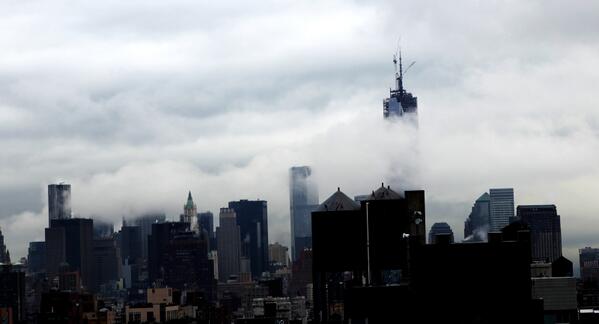 MattConner's tweet image. Cloudy in NYC today. #nyc #yourmom